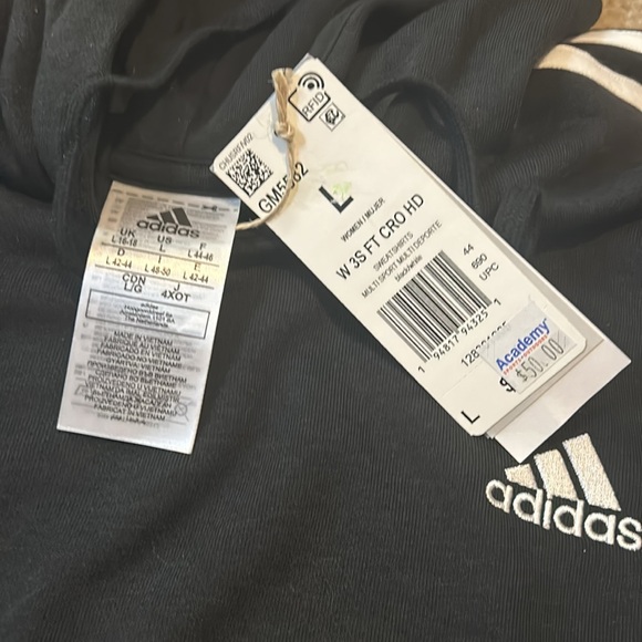 Brand new adidas hooded pullover - Picture 2 of 3